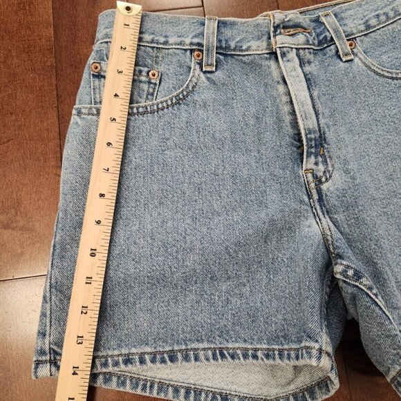 Levi's Juniors Size 9 Denim Jean Shorts Y2k 90s Vintage - Picture 3 of 9